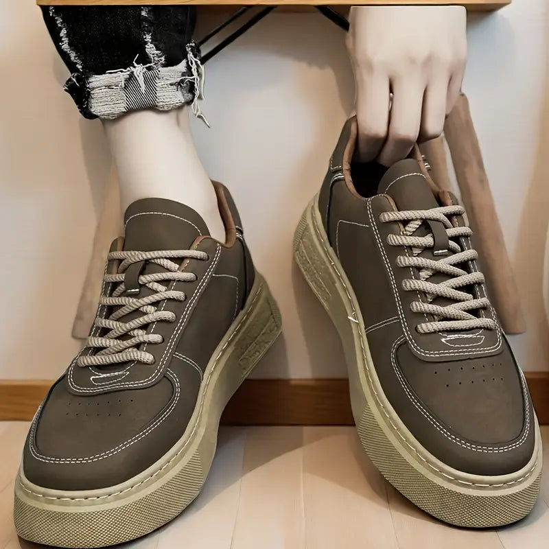"AIMERSOO" tenis clásicos para hombre suela gruesa, antideslizante, estilo casual