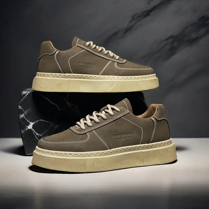 "AIMERSOO" tenis clásicos para hombre suela gruesa, antideslizante, estilo casual
