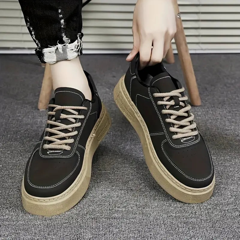 "AIMERSOO" tenis clásicos para hombre suela gruesa, antideslizante, estilo casual