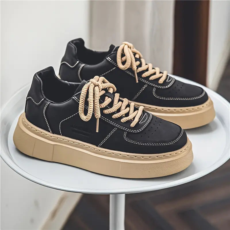 "AIMERSOO" tenis clásicos para hombre suela gruesa, antideslizante, estilo casual