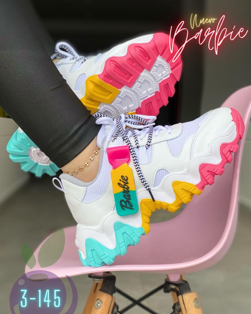 🤩ZAPATOS DEPORTIVO DE MODA BARBIE GIRL🥰
