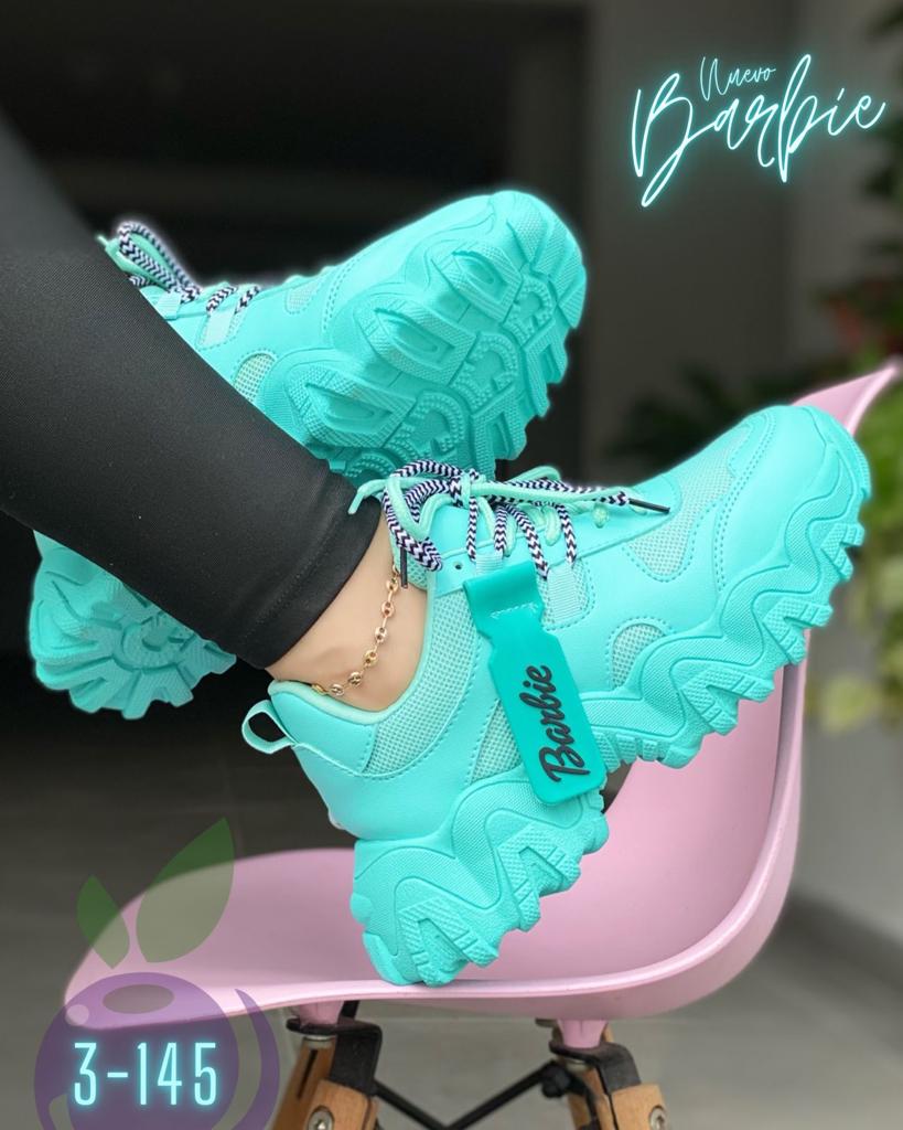 🤩ZAPATOS DEPORTIVO DE MODA BARBIE GIRL🥰