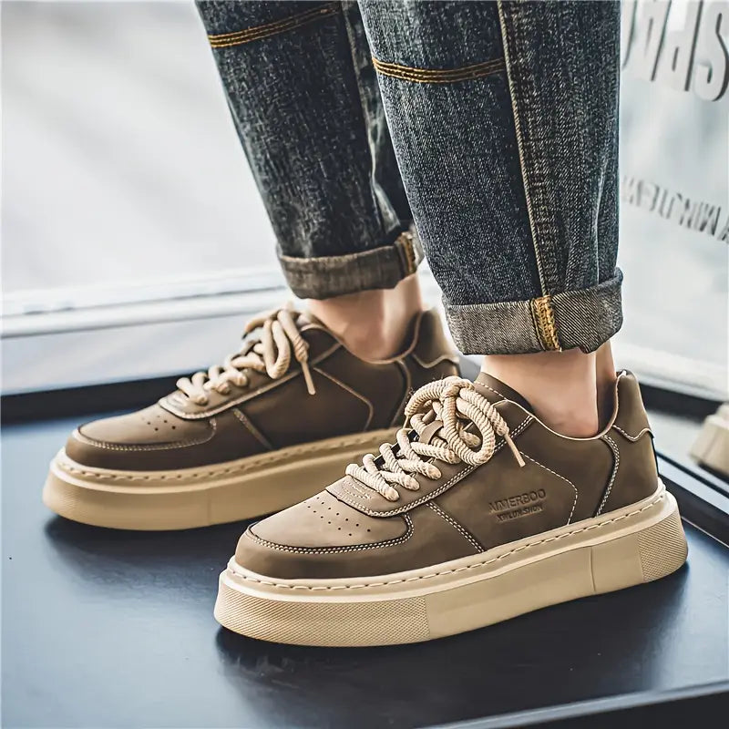 "AIMERSOO" tenis clásicos para hombre suela gruesa, antideslizante, estilo casual