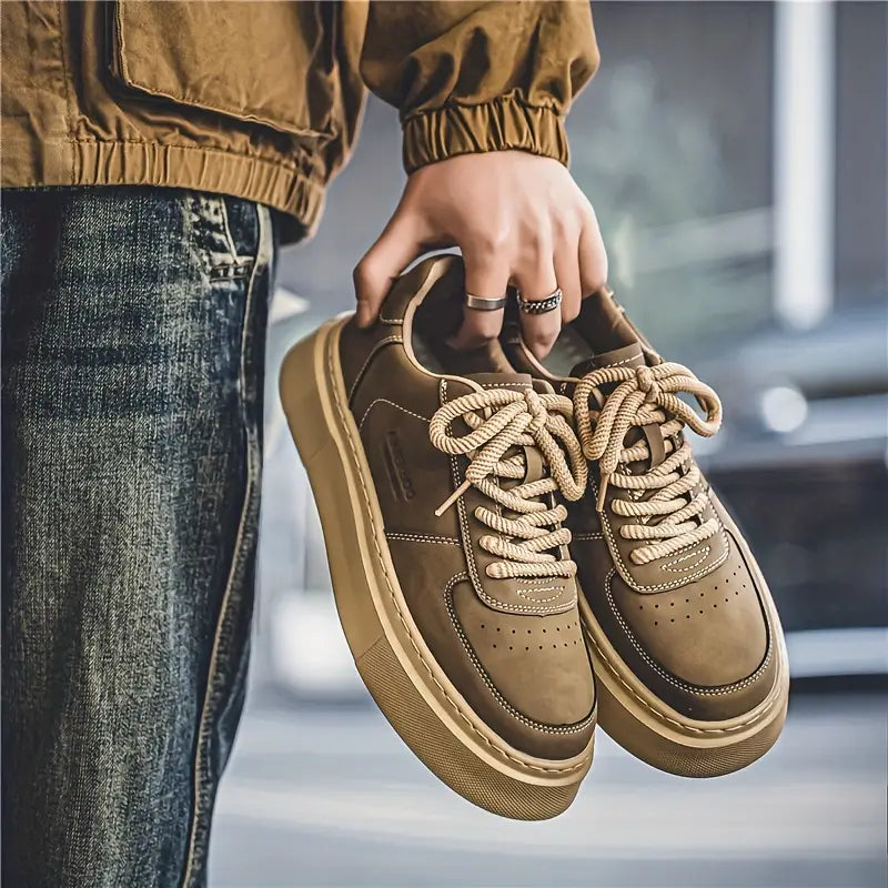 "AIMERSOO" tenis clásicos para hombre suela gruesa, antideslizante, estilo casual
