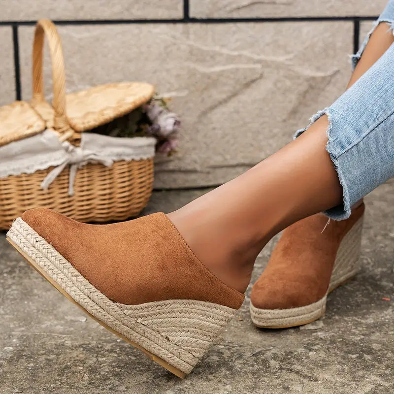 "AURIS" Zapatos Ortopedicos de verano cómodos, estilo alpargata con cuña para mujer ❤︎