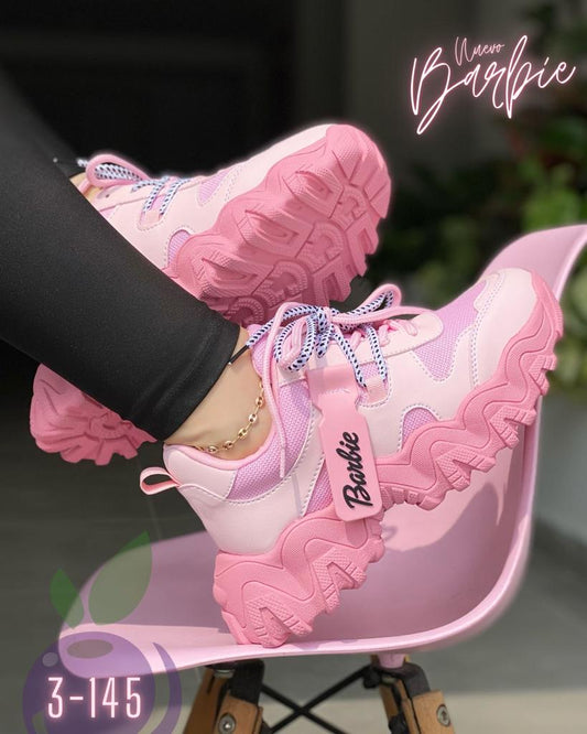 🤩ZAPATOS DEPORTIVO DE MODA BARBIE GIRL🥰